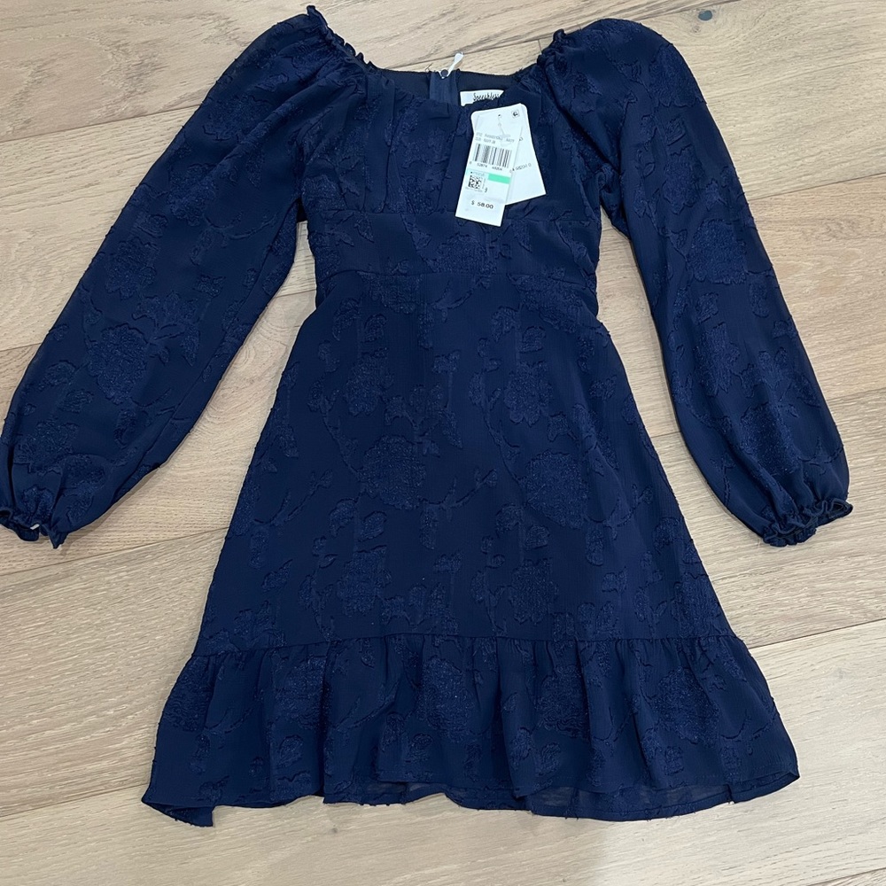 Speechless Kids | Navy Blue Lace Dress | Girls Size 8